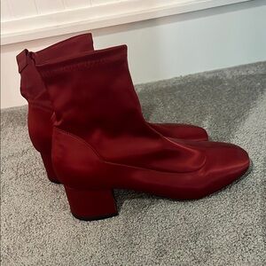 Forever 21 Red Ankle Boots